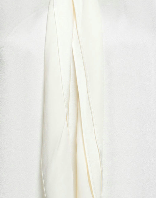 Alexander McQueen Ruched Silk Georgette Soft Top