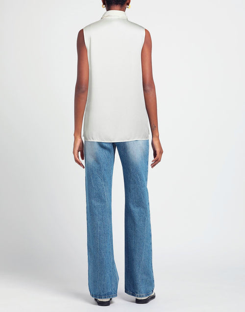 Alexander McQueen Ruched Silk Georgette Soft Top