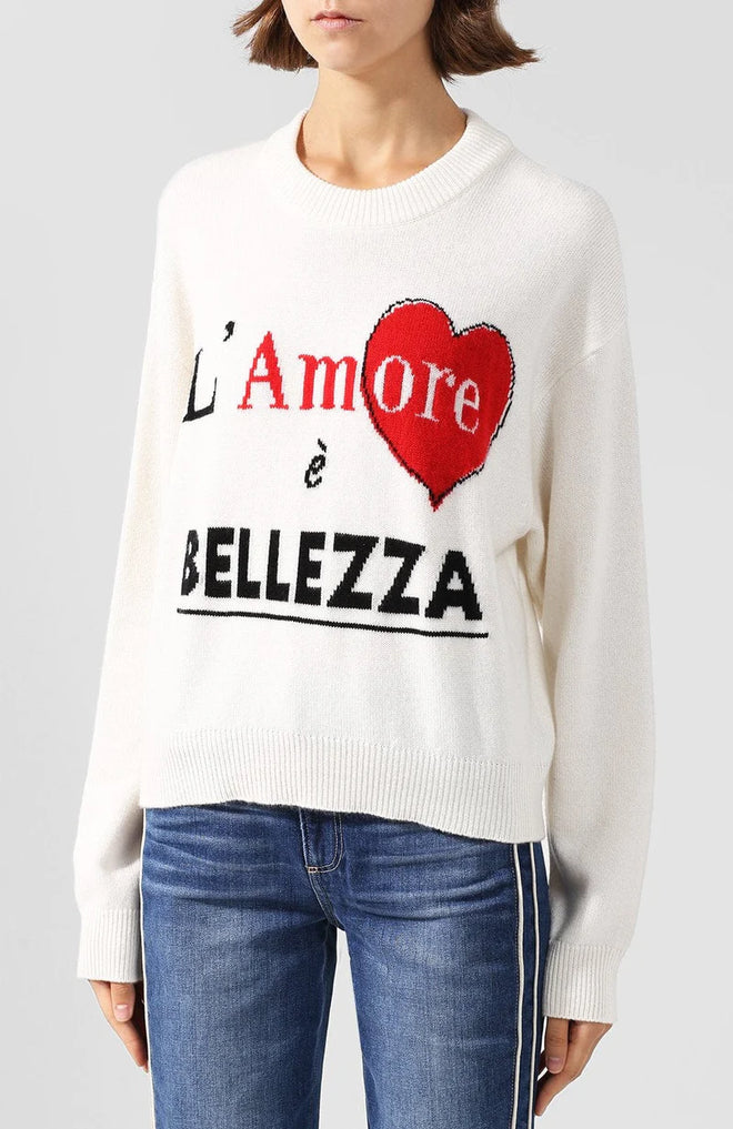 DOLCE & GABBANA INTARSIA-KNIT SWEATER