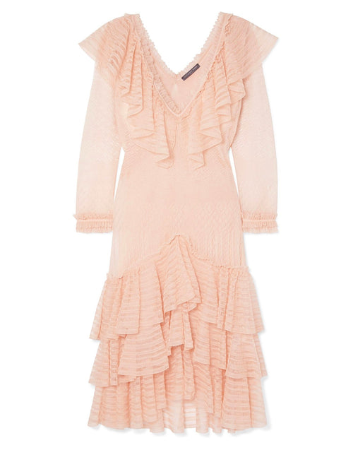 Alexander McQueen Ruffled Silk Mini Dress