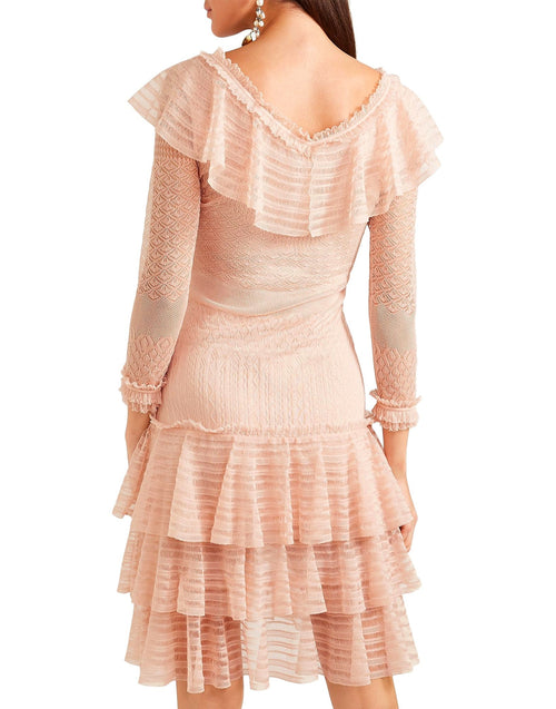 Alexander McQueen Ruffled Silk Mini Dress