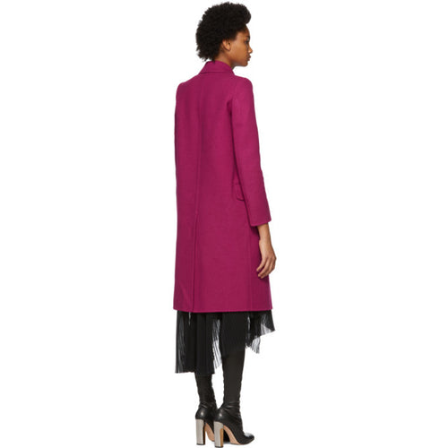 Alexander McQueen Pink Wool and Cashmere Coat