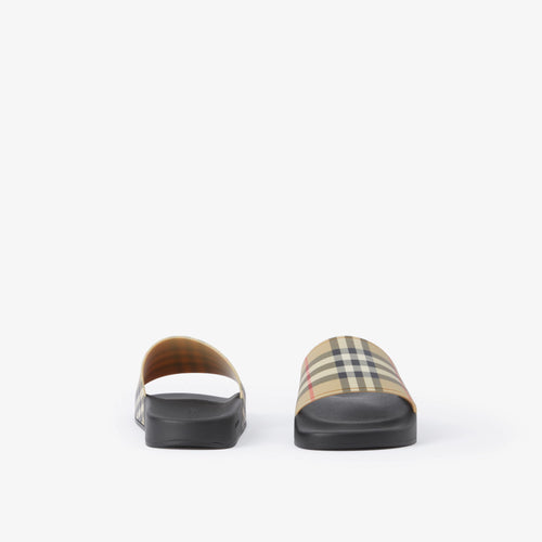 BURBERRY Check Print Slides