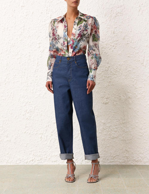 ZIMMERMANN - MATCHMAKER FLORAL BODY SHIRT