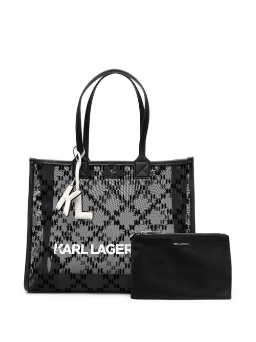 KARL LAGERFELD - LOGO-PRINT TOTE BAG