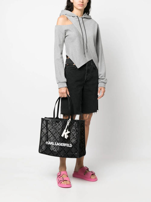 KARL LAGERFELD - LOGO-PRINT TOTE BAG