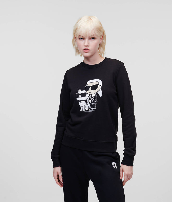 KARL LAGERFELD - KARL IKONIK KARL & CHOUPETTE SWEATSHIRT