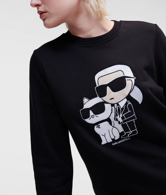 KARL LAGERFELD - KARL IKONIK KARL & CHOUPETTE SWEATSHIRT