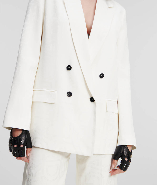 KARL LAGERFELD - KARL LOGO TAILORED BLAZER