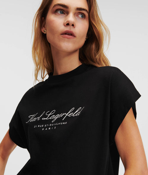 KARL LAGERFELD - HOTEL KARL HIGH-NECK T-SHIRT