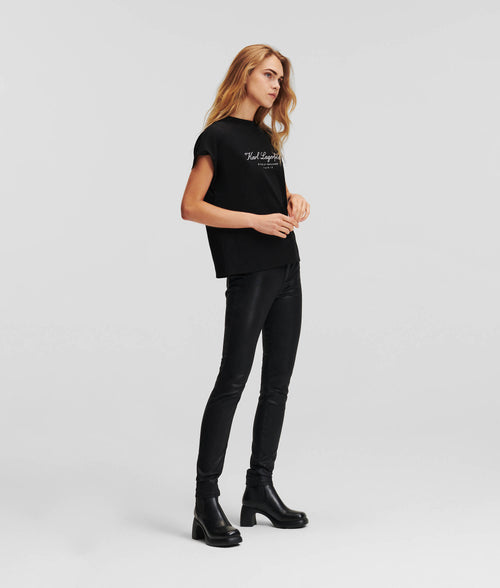 KARL LAGERFELD - HOTEL KARL HIGH-NECK T-SHIRT