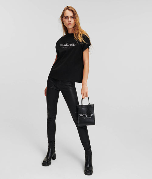 KARL LAGERFELD - HOTEL KARL HIGH-NECK T-SHIRT