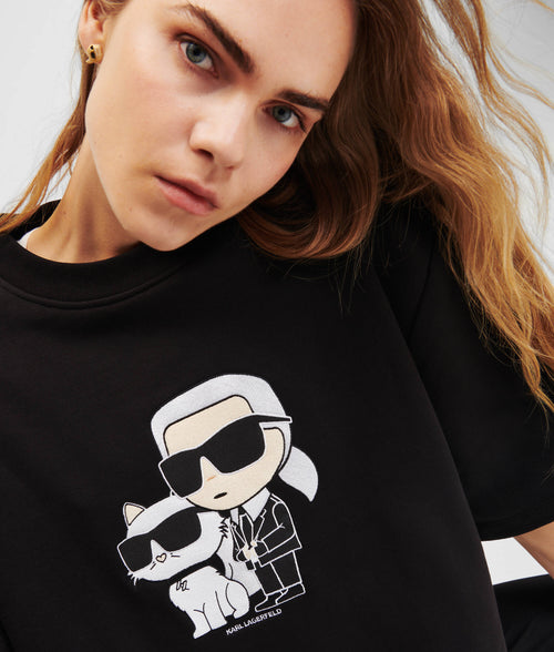 KARL LAGERFELD - IKONIK KARL SHORT-SLEEVED SWEATSHIRT