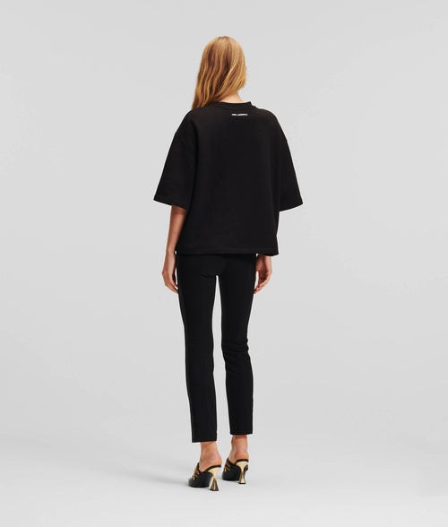 KARL LAGERFELD - IKONIK KARL SHORT-SLEEVED SWEATSHIRT