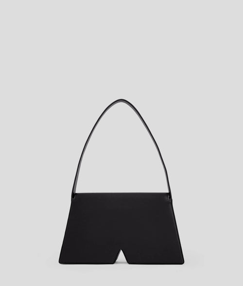 KARL LAGERFELD - IKON K SMALL LEATHER SHOULDER BAG