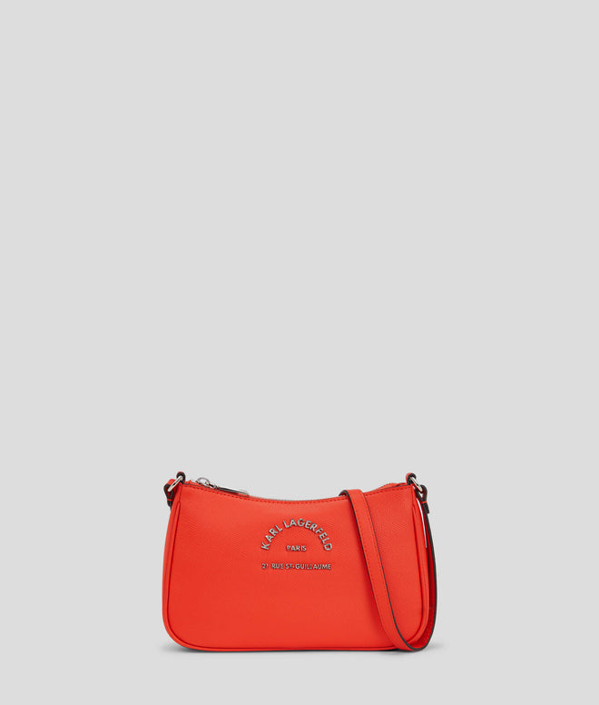 KARL LAGERFELD - RUE ST-GUILLAUME SMALL CROSSBODY  IN POPPY RED