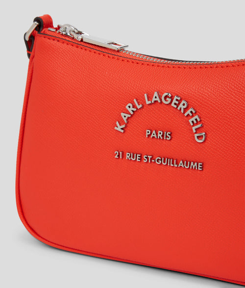 KARL LAGERFELD - RUE ST-GUILLAUME SMALL CROSSBODY  IN POPPY RED