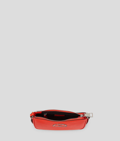 KARL LAGERFELD - RUE ST-GUILLAUME SMALL CROSSBODY  IN POPPY RED