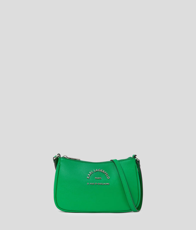 KARL LAGERFELD - RUE ST-GUILLAUME SMALL CROSSBODY  IN BASIL GREEN