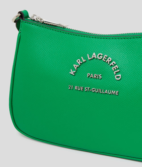 KARL LAGERFELD - RUE ST-GUILLAUME SMALL CROSSBODY  IN BASIL GREEN