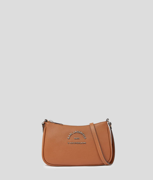 KARL LAGERFELD - RUE ST-GUILLAUME SMALL CROSSBODY IN BROWN