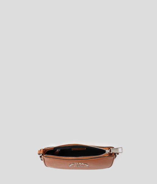 KARL LAGERFELD - RUE ST-GUILLAUME SMALL CROSSBODY IN BROWN