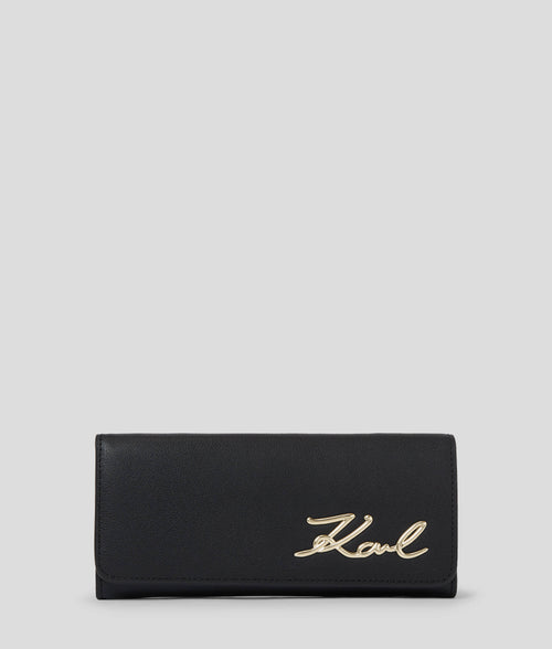 KARL LAGERFELD - K/SIGNATURE CONTINENTAL FLAP WALLET