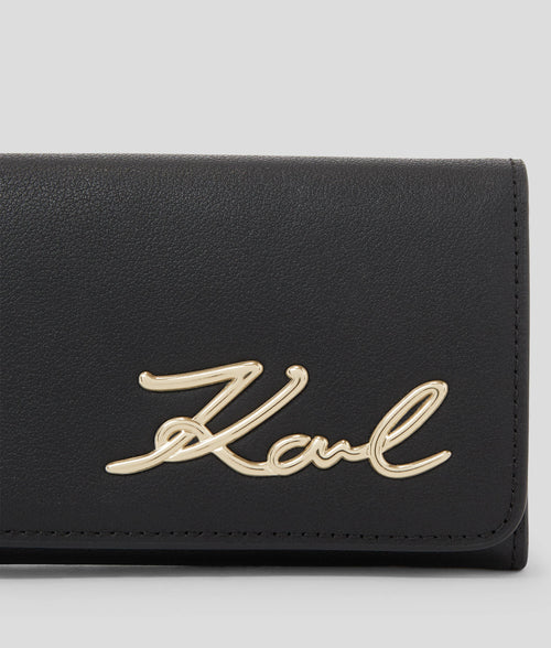 KARL LAGERFELD - K/SIGNATURE CONTINENTAL FLAP WALLET