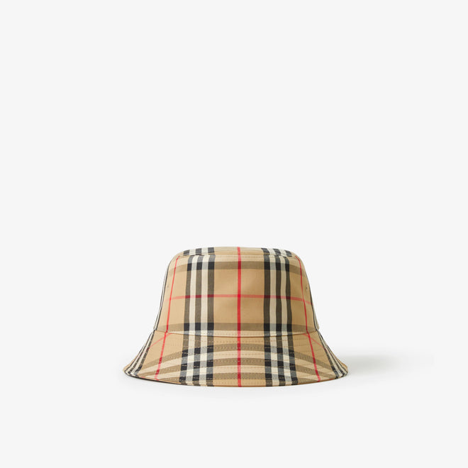 BURBERRY Vintage Check Technical Cotton Bucket Hat