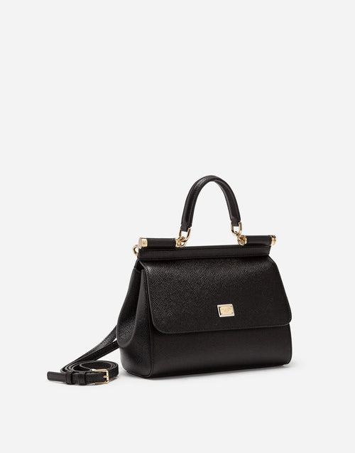 DOLCE & GABBANA Small dauphine leather Sicily bag