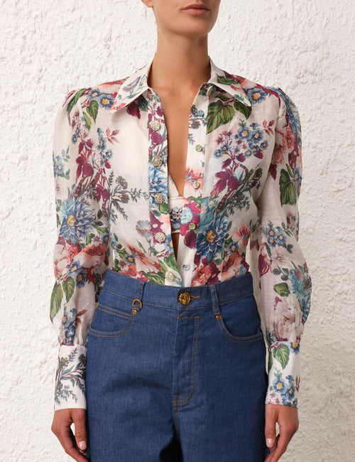 ZIMMERMANN - MATCHMAKER FLORAL BODY SHIRT