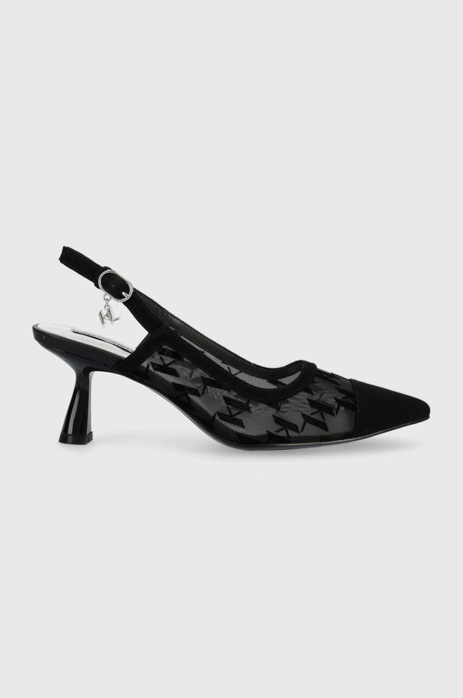 KARL LAGERFELD - PANACHE Slingback Flocking