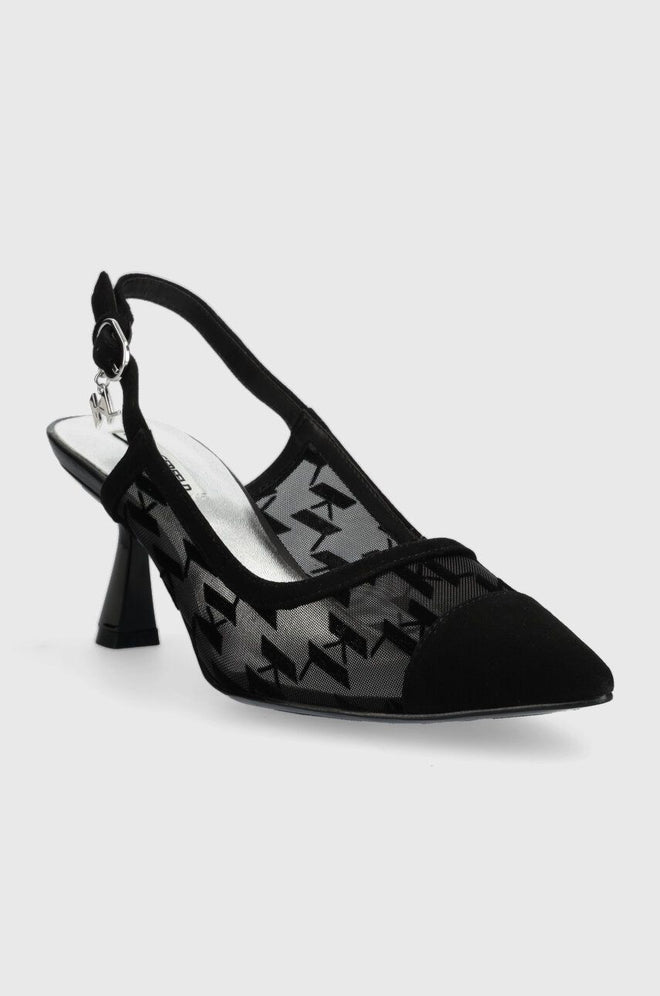 KARL LAGERFELD - PANACHE Slingback Flocking