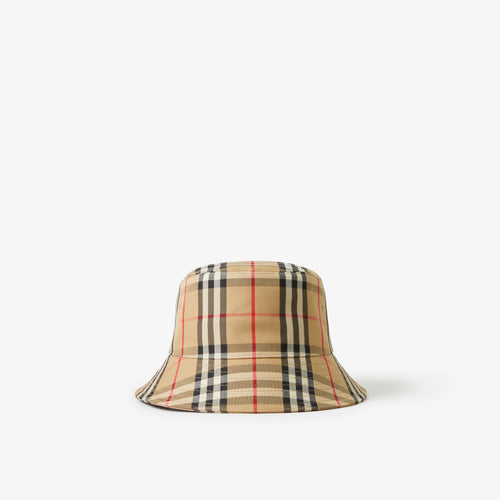 BURBERRY Vintage Check Technical Cotton Bucket Hat