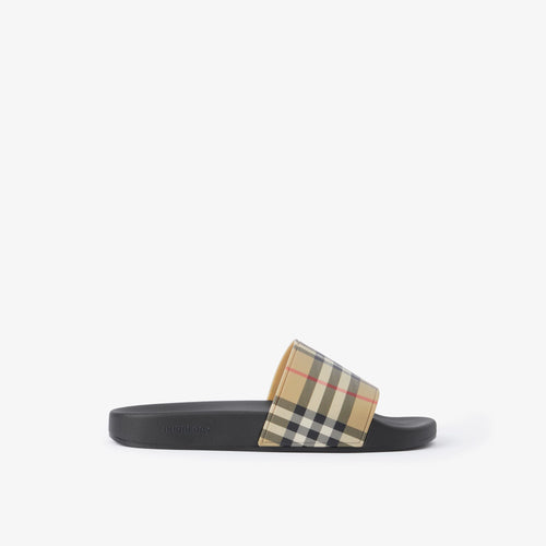 BURBERRY Check Print Slides