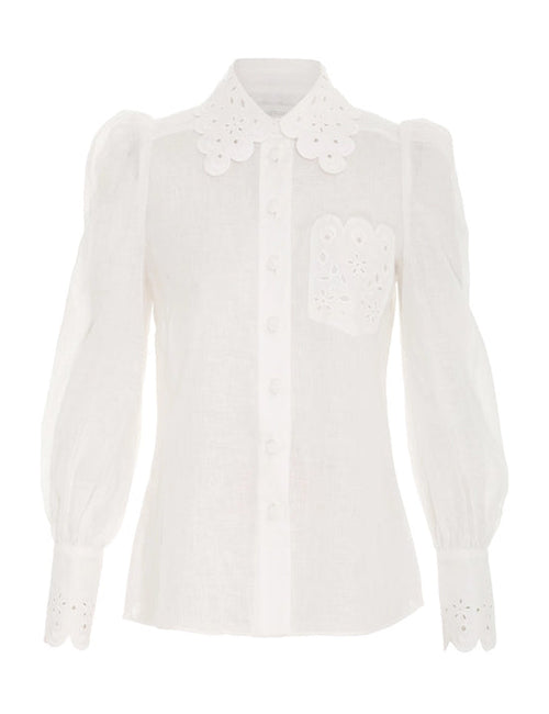 ZIMMERMANN - CLOVER EMBROIDERED BLOUSE