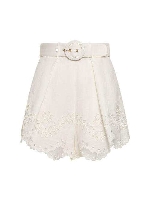 ZIMMERMANN - JUNIE EMBROIDERED SHORT