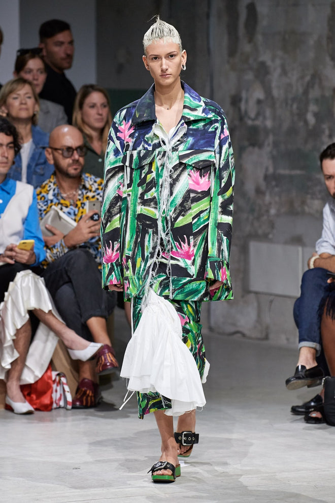 MARNI Printed Cotton-Gabardine Jacket