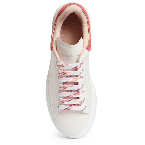 Alexander McQueen Oversized Sneakers in White Leather