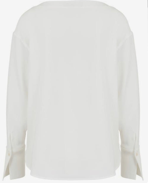 WINDSOR Crepe Blouse With Boat Neck