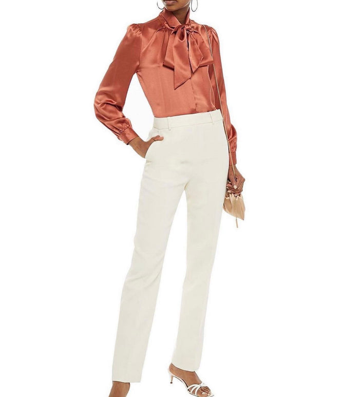 Tory Burch Satin Bow Blouse