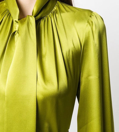 Tory Burch Satin Bow Blouse