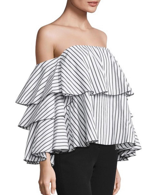 Caroline Constas Carmen Stripped Top