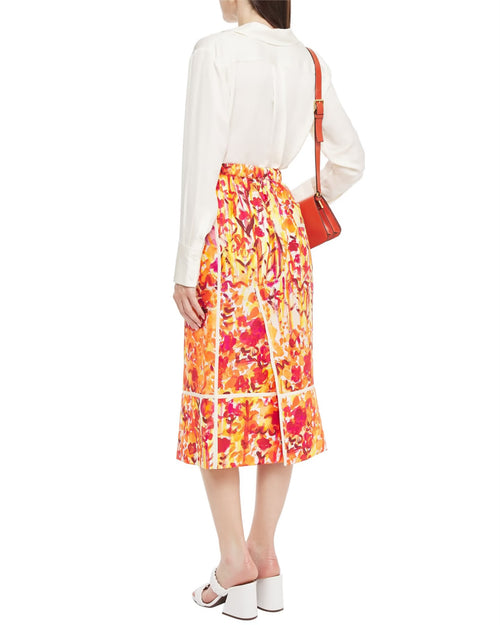 MARNI Orange Multicolor Skirt