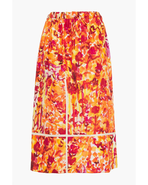 MARNI Orange Multicolor Skirt