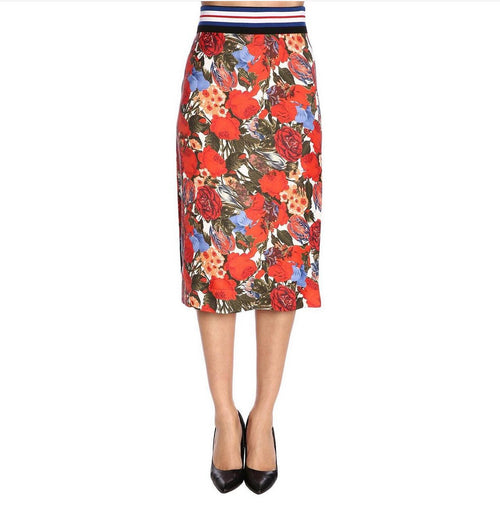 MARNI Red Women's Midi Skirt