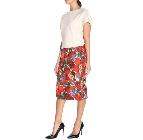 MARNI Red Women's Midi Skirt