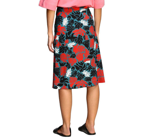 MARNI I A line skirt with all over leaves print