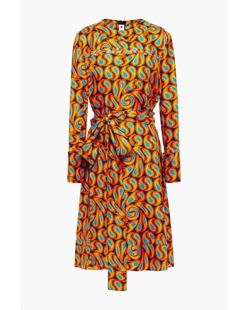 MARNI Printed Silk-Twill Dress