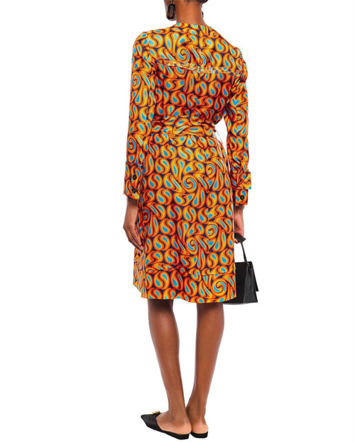 MARNI Printed Silk-Twill Dress